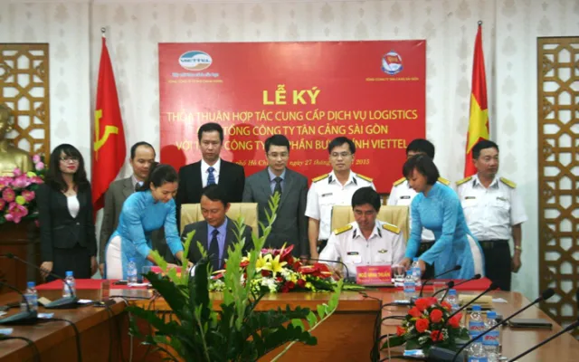 Tân Cảng Sài Gòn - Bưu Chính Viettel, hai thương hiệu quốc gia hợp tác logistics